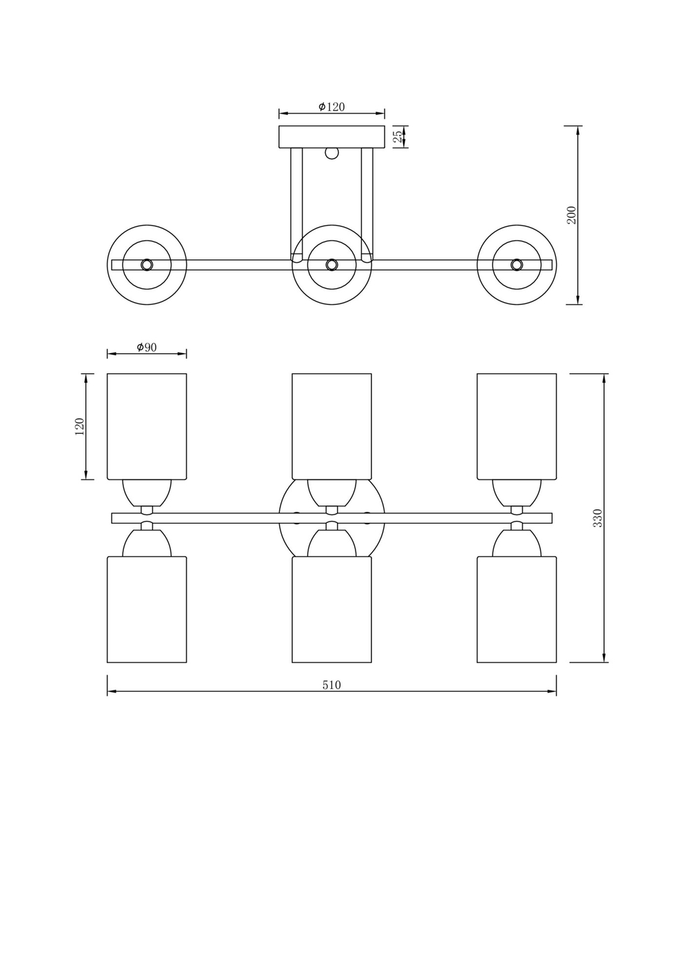 Люстра Freya FR5129PL-06W