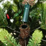 Елка с гирляндой встроенной «La Manche» (Литая хвоя) 270 см / 2,7 м