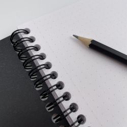 Блокнот Rhodia Classic Reverse Book на спирали 21х21 в точку 80 гр черный (193639C) 4