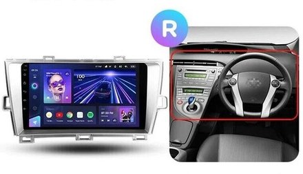 Магнитола для Toyota Prius 30 2009-2015 (правый руль) - Teyes CC3L на Android 10, 8-ядер, CarPlay, 4G SIM-слот