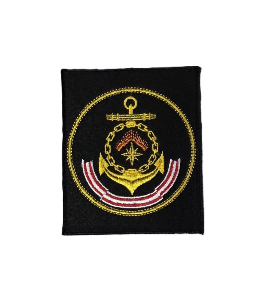Шеврон вышитый ВМФ Северный флот черный фон на липучке
