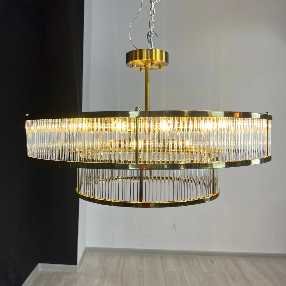 Люстра на штанге Imperiumloft RH MARAIS ROUND CHANDELIER 228942-22
