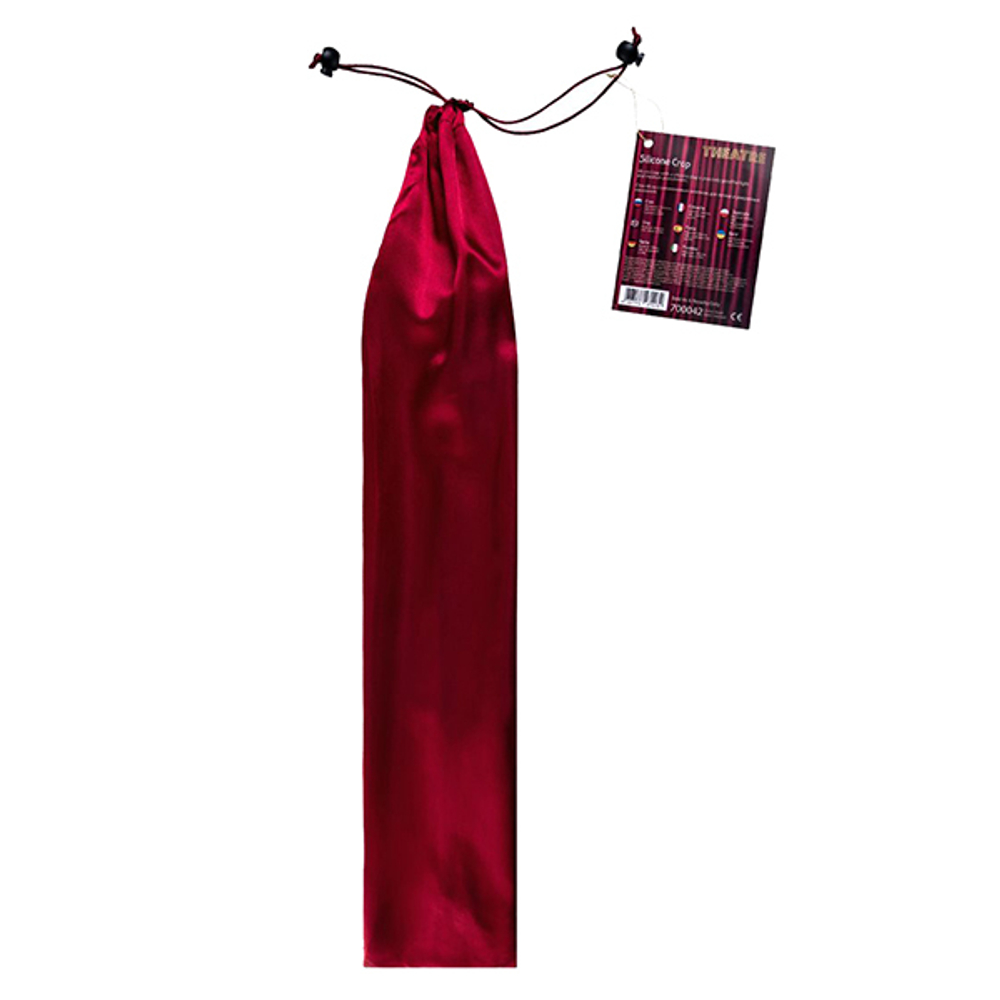 Черный гладкий стек 48см с тонкой ручкой ToyFa Theatre 700042