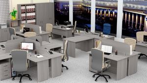 Офисная мебель Стандарт-Pro ясень шимо светлый