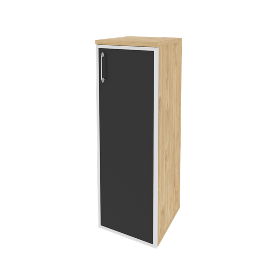 Оникс Шкаф средний узкий правый O.SU-2.4 R (R) black  400*420*1207