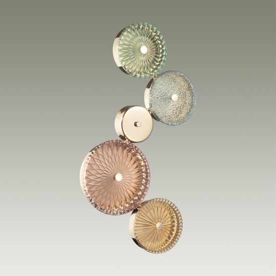 5412/26WL L-VISION ODL_EX23 153 золотой/разноцветный металл/стекло Бра LED 26W 4000K CARAMELLA