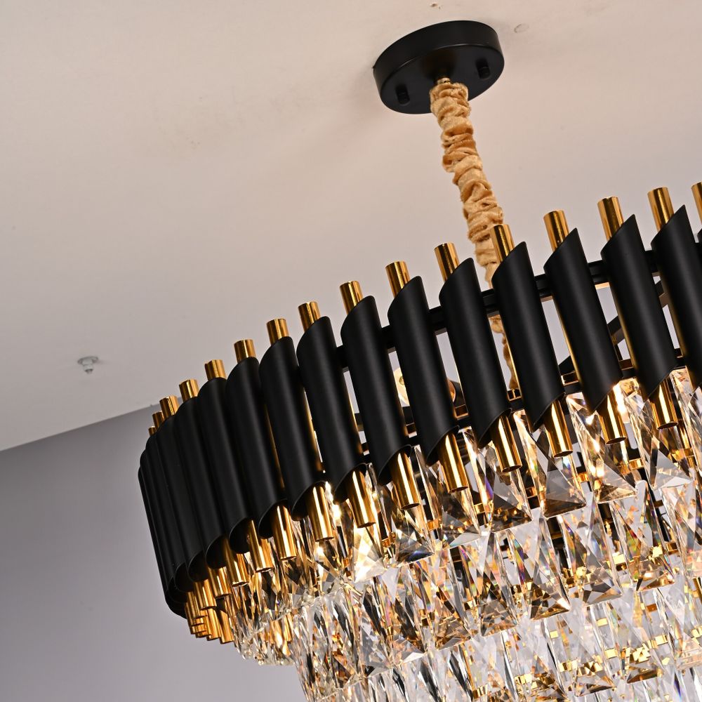 Подвесная Люстра Empire Black Chandelier Crystal D 70 By Imperiumloft