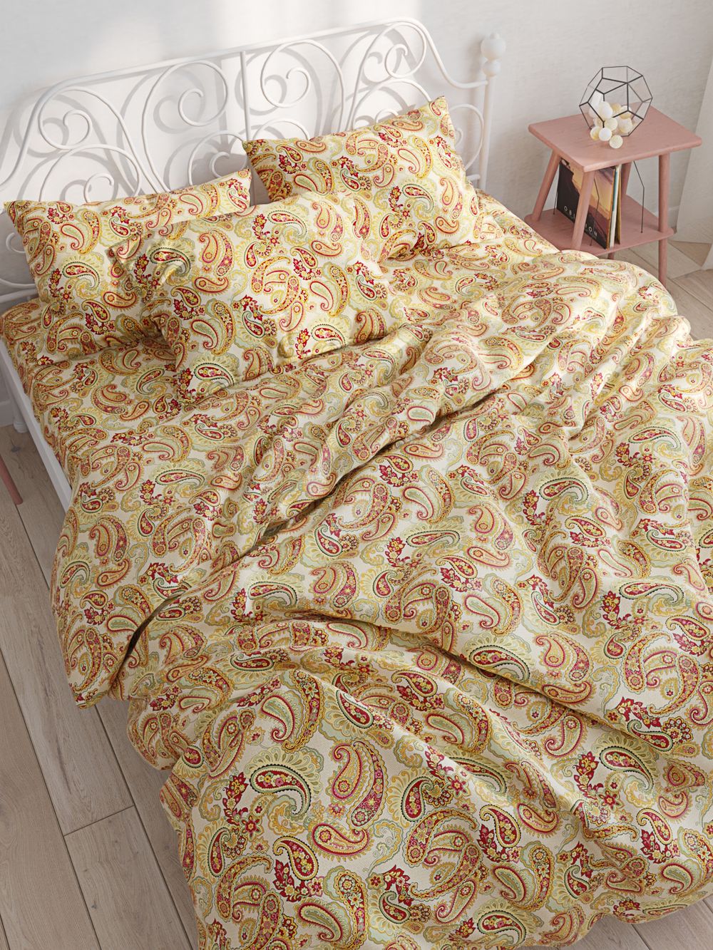 Простынь на резинке Сказка "Восток" 180х200 см, перкаль