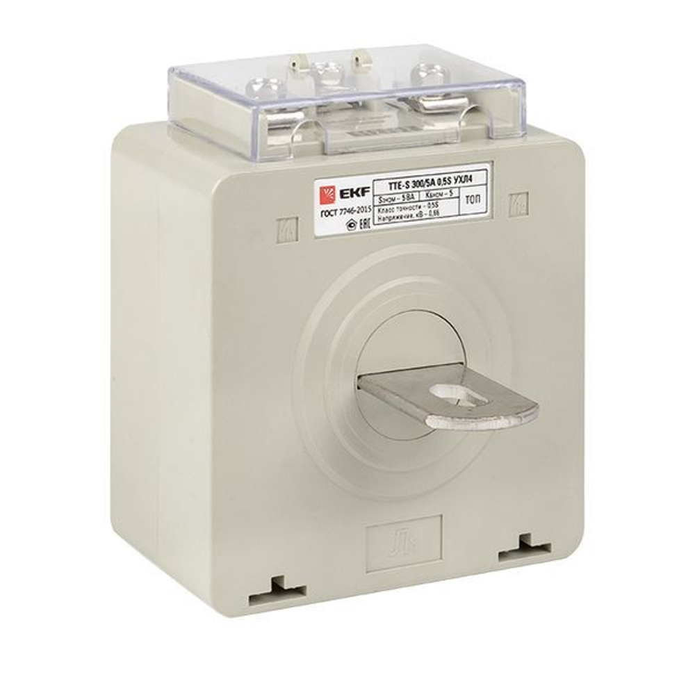 Трансформатор тока ТТЕ-A-300/5А с клеммой напряжения класс точности 0,5S EKF PROxima