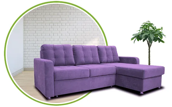 Диван с оттоманкой АЛИНА