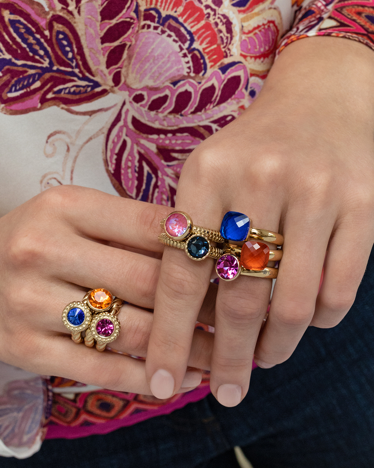 Кольцо Qudo FIRENZE 19 (G) Lapis 107001/40-4723 19 размер 19