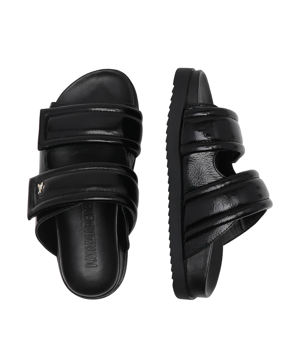 Кожаные шлепанцы Patrizia Pepe - черный(8X0001 L057)