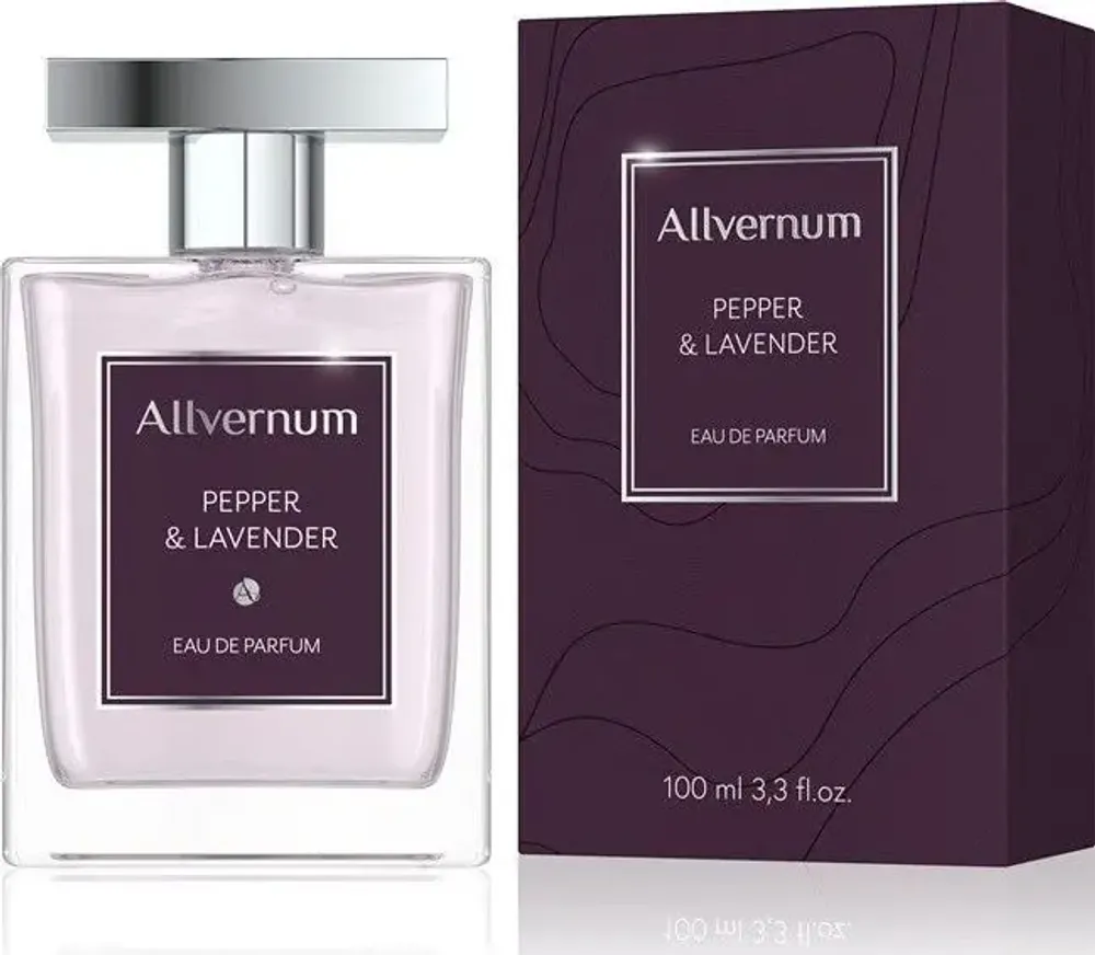 Уникальная мужская парфюмерия Allverne Pepper &amp; Lavender EDP 100 мл с нотами бергамота и лаванды.