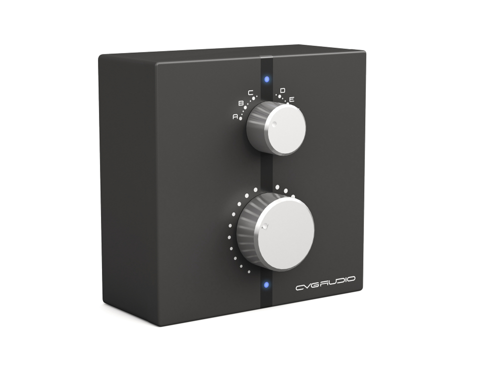 CVGAUDIO WP-4BL Дистанционный зональный настенный регулятор громкости / селектором входов для усилителей серии MDA, цвет черный