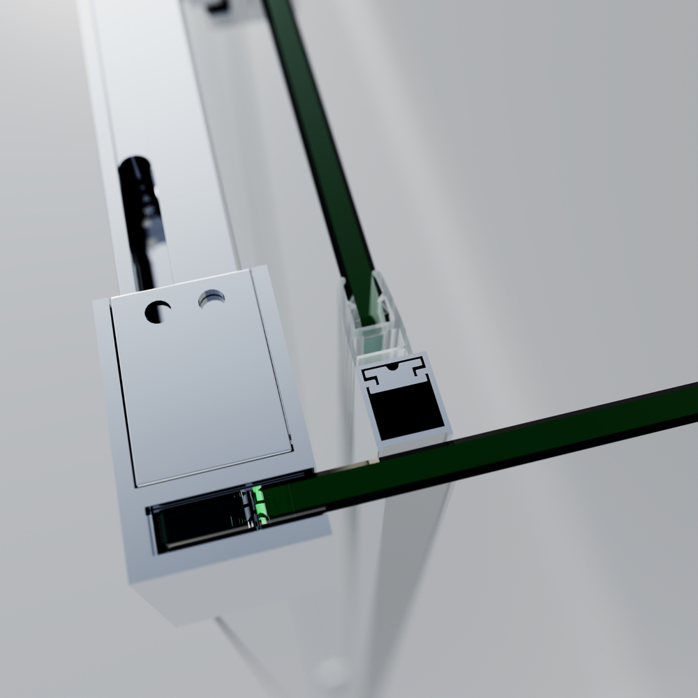 Душевой уголок Софт 2 (Soft 2) Vincea VSR-3SO28013CLG, 1300*800, брашированное золото, стекло прозрачное
