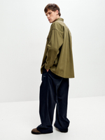 Рубашка унисекс джинсовая хаки