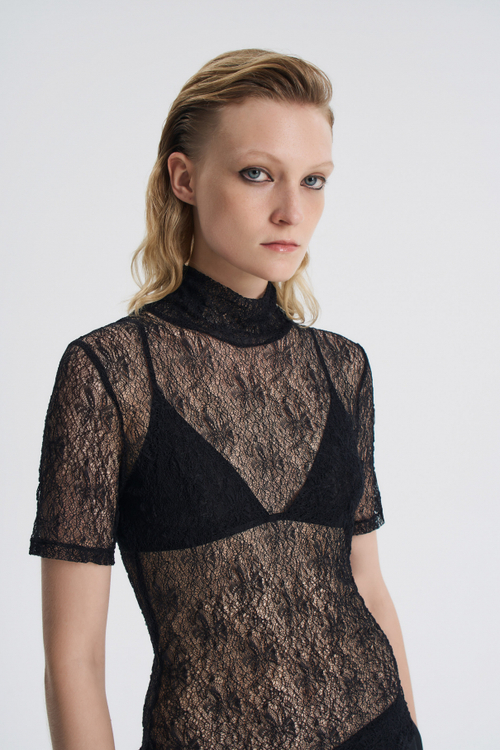 Топ из жатой сетки