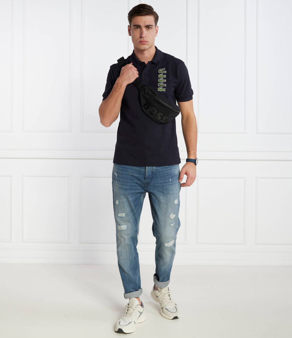 Поло Lacoste - темно-синий(PH3474)