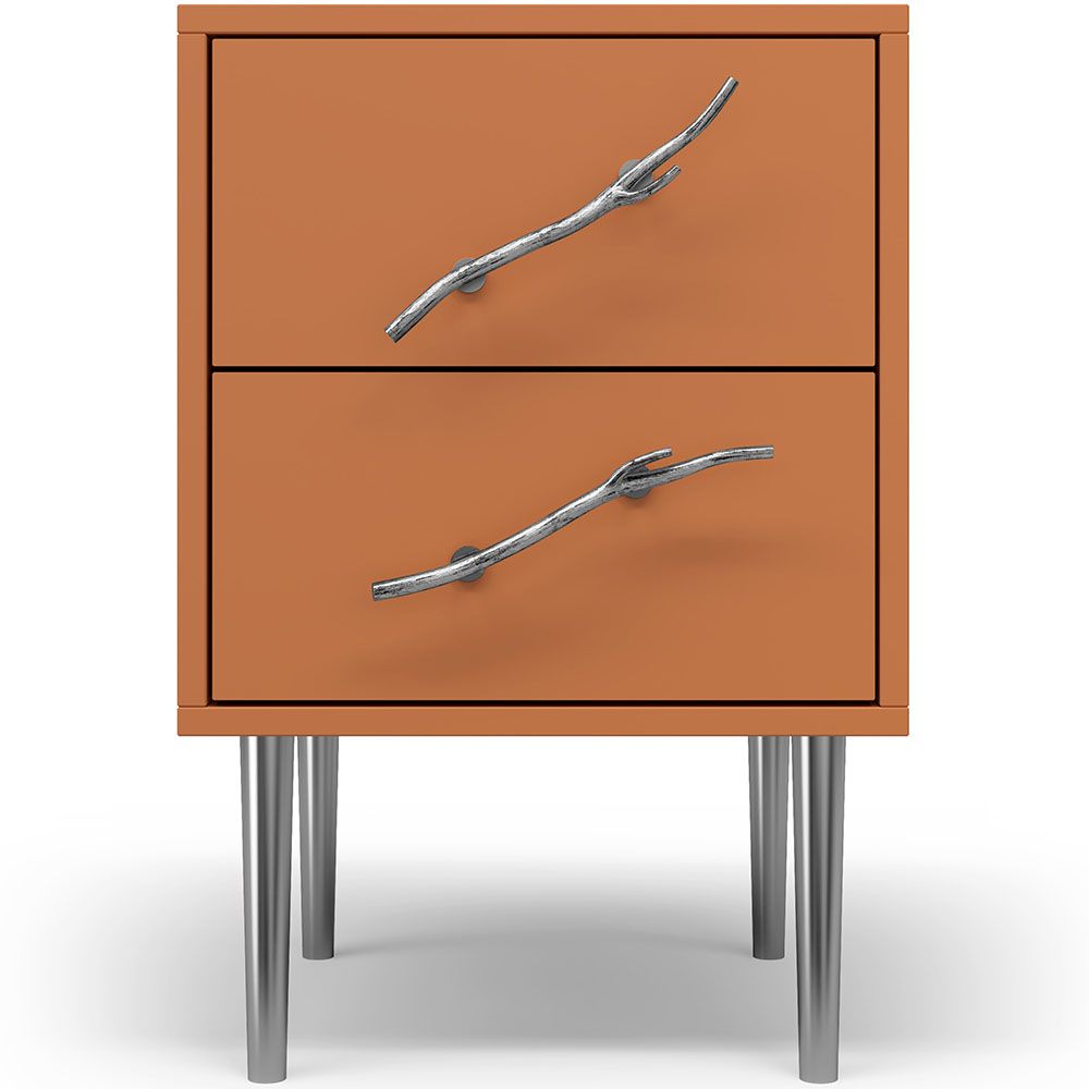 Тумба Арт Колор matte Стайл Сильвер Томленый оранжевый матовый