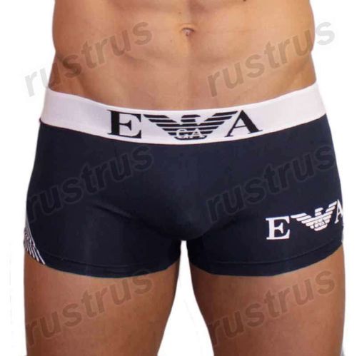 Мужские трусы боксеры синие Emporio Armani