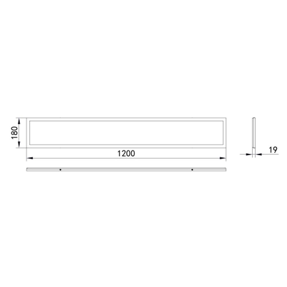 Светильник светодиодный ЭРА SPO-7-72-6K-P 72Вт 6500К 6840Лм IP40 1200x180 призма с проводом