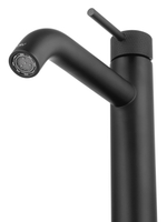 Смеситель для раковины высокий WONZON & WOGHAND, Черный матовый (WW-H1062-MB)