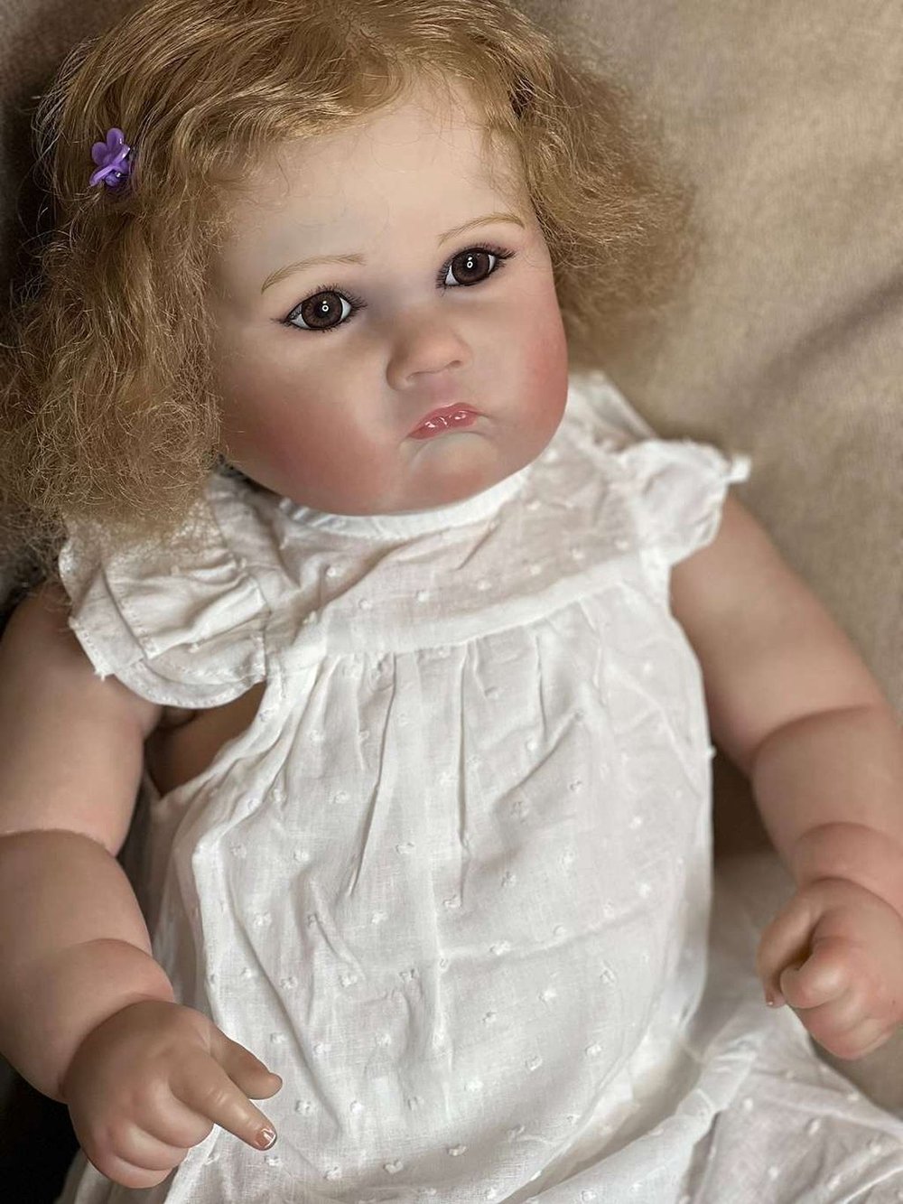 Кукла Реборн мягконабивная 60см в пакете (FA-345)