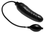 Фаллоимитатор с функцией расширения Primal Inflatable Dildo - 21,6 см. (Цвет: черный)