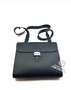 Сумка через плечо Hermes мессенджер черная