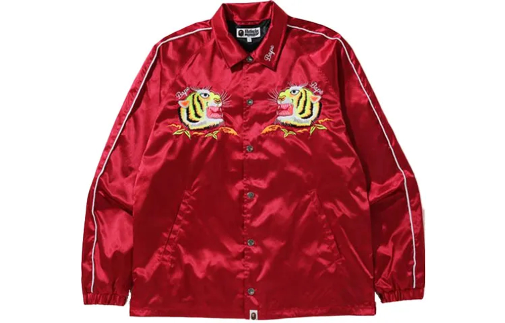 A Bathing Ape Tiger Embriodery Coach Jacket