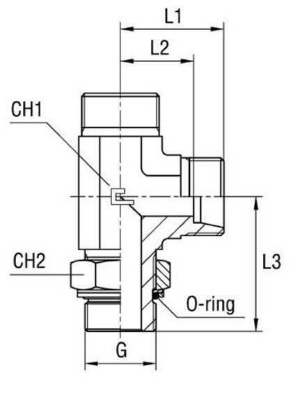 Штуцер FRLG DS38 BSP 1.1/2" (корпус) CAST