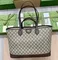 Сумка-тоут Gucci Ophidia среднего размера бежевый