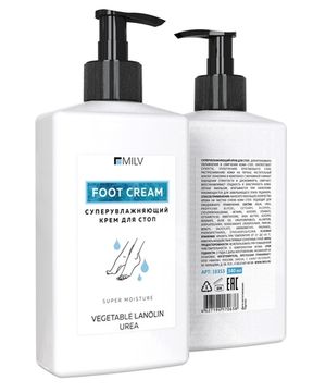 СуперУвлажняющий крем для стоп. 340 мл. MILV