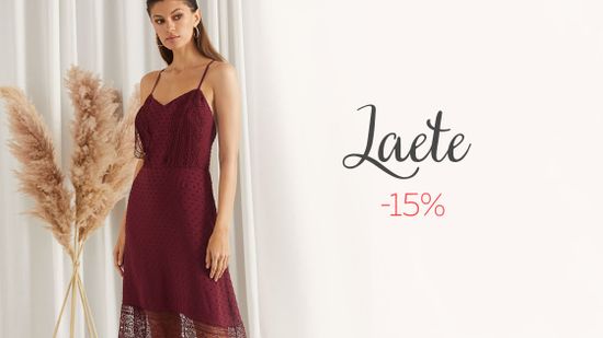 Скидка 15% на все товары бренда Laete! 💚