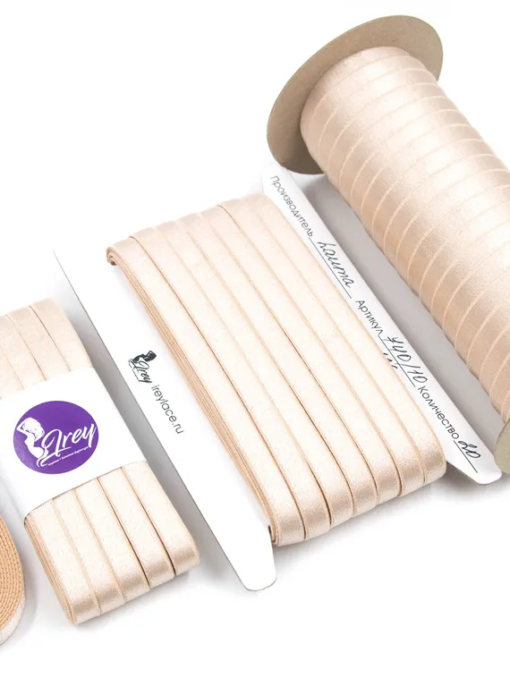 126 740/10 Бретель глянец Lauma 10 мм, телесный 126