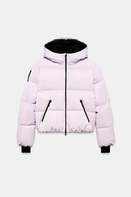 ZARA ВОДОНЕПРОНИЦАЕМАЯ КУРТКА С КАПЮШОНОМ, РОЗОВЫЙ