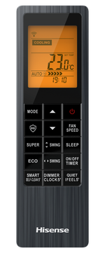 Внутренний блок настенного типа серии VIBE PRO CARBON MULTI EU DC Inverter AMS-18UW4RXPHB00(B) (комплект)