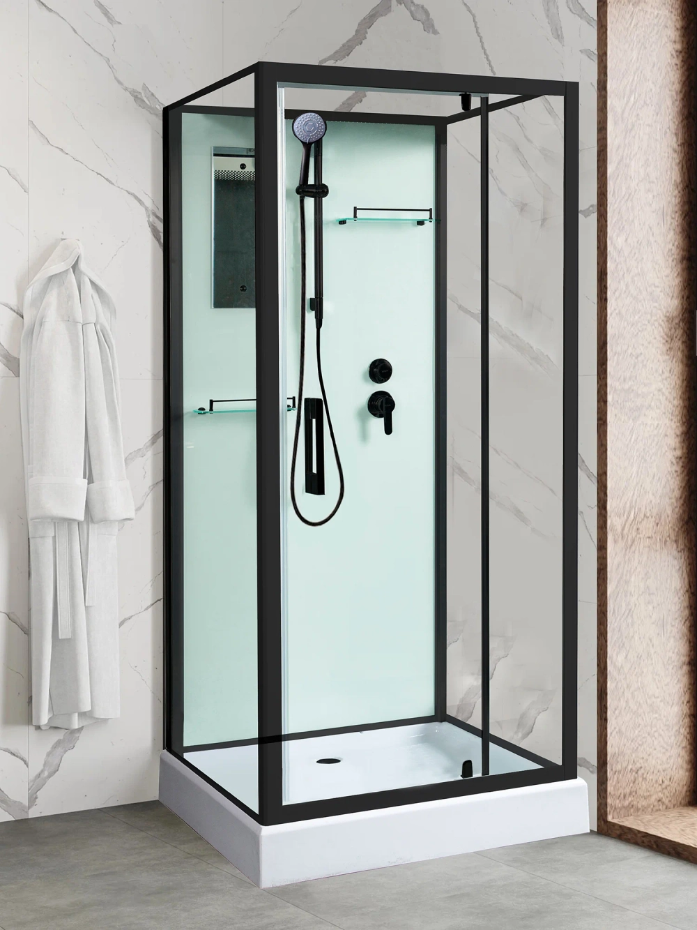 Душевая кабина RIVER TANA Б/К 90 BL 90х90х217 10000014157 Универсальная Квадратная