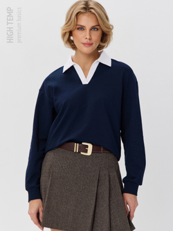 Джемпер с воротником поло