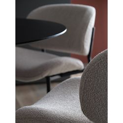 Стул Embrace, букле, серо-бежевый