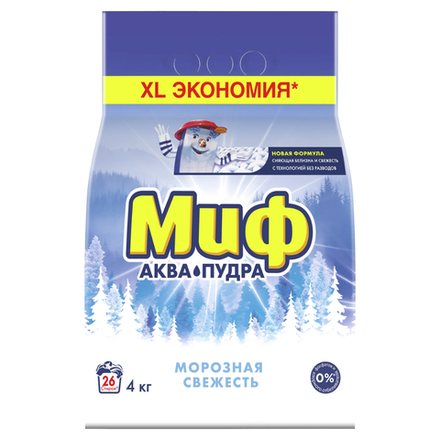 Стиральный порошок Миф Морозная свежесть 4 кг