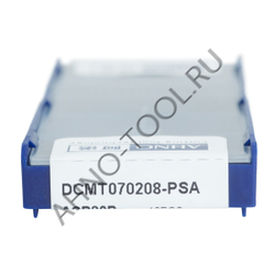 Пластина твердосплавная ISO DCMT070208-PSA ACP20B AHNO по стали, получистовая