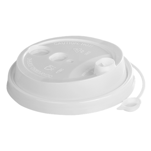 Крышка с питейником закрыв носик d-80 (1000шт) Белая (ВЗЛП)