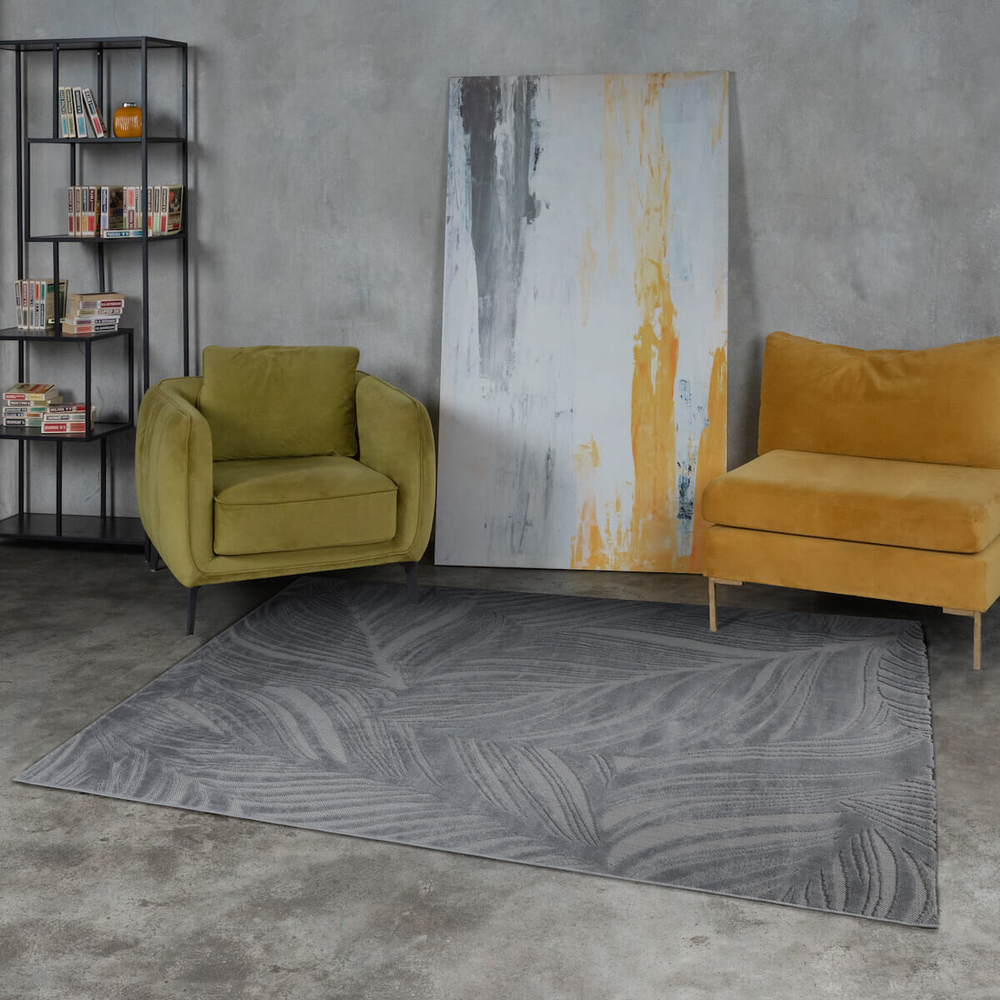 Ковер SOFT 1.4*2 дизайн J955A GREY/GREY