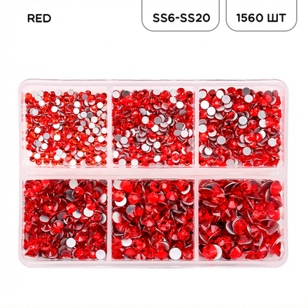 Набор страз холодной фиксации RED