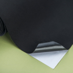 Lux Black (0,5 мм) цв. Черный, замша самоклеящаяся, лист 50х140