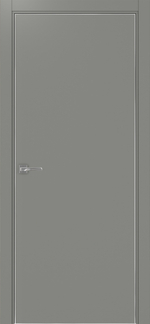 Межкомнатная дверь Optima Porte НЕАПОЛЬ 201 Алюминиевая кромка SC (матовое серебро) с 4-х сторон