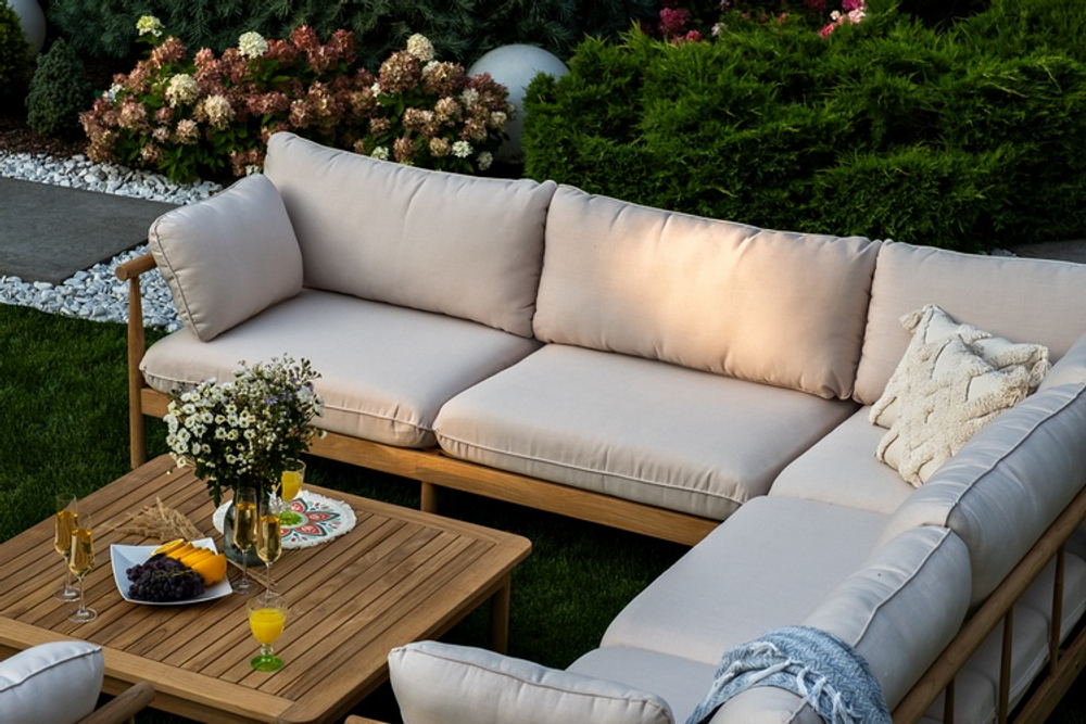 Лаунж зона из тика Joygarden БУНГАЛО L, бежевый