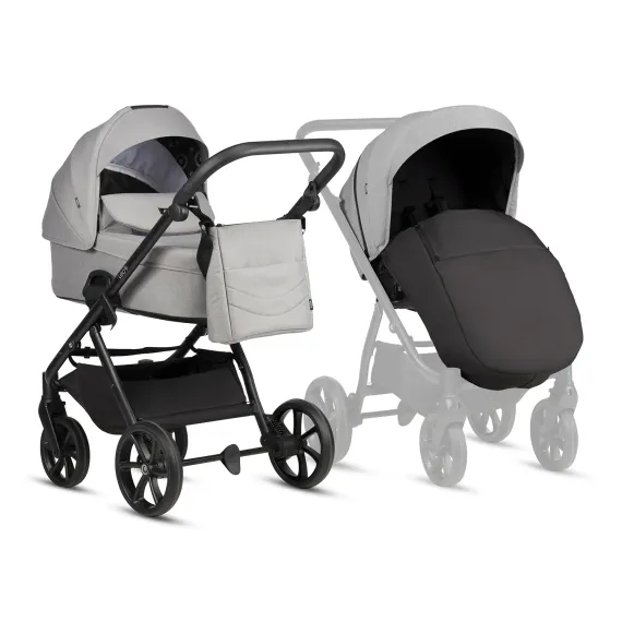 Коляска 3 в 1 Tutis Leo 3+ Warm Grey