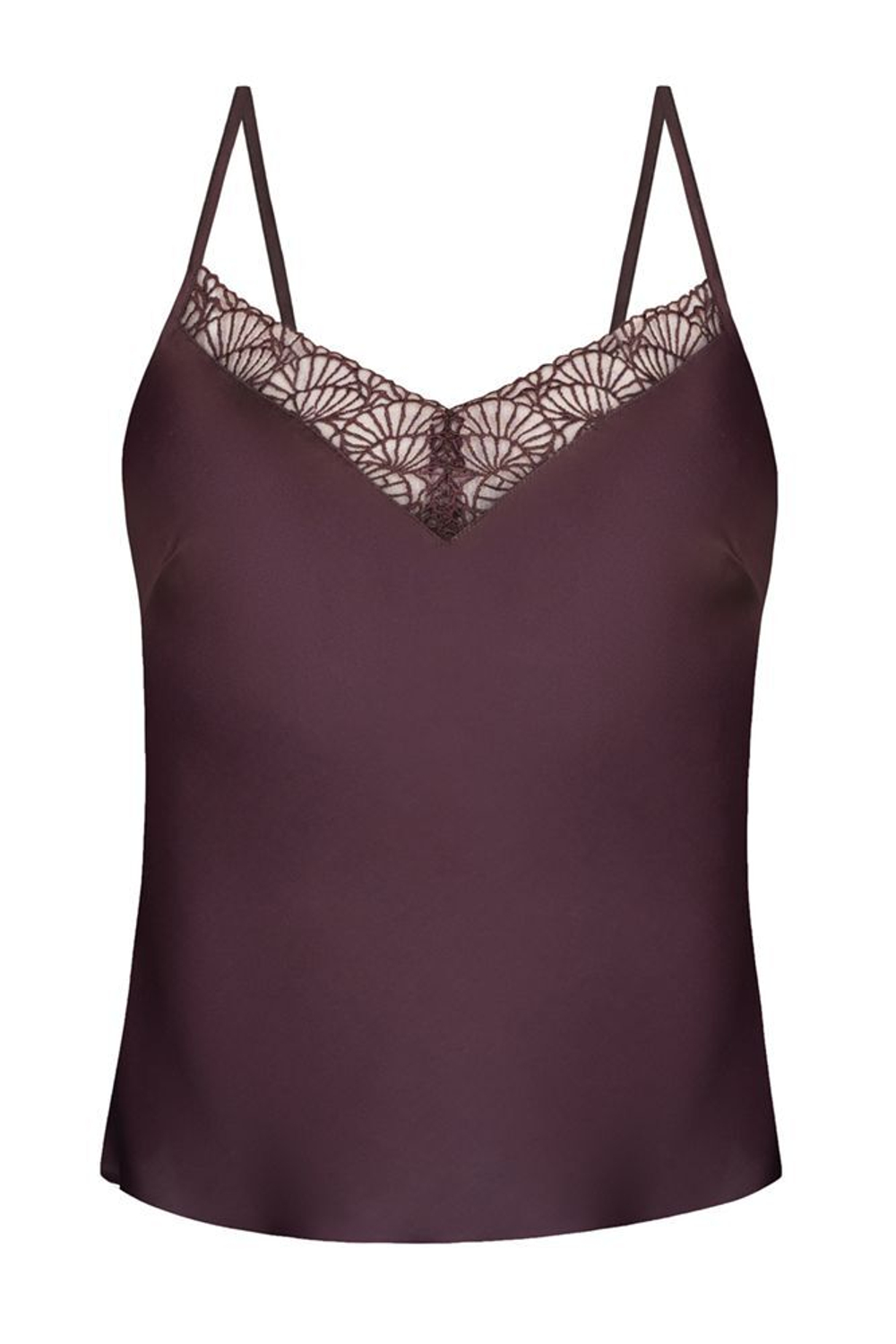 Пижамный комплект Daisy: топ и принтованные шорты (Размер: L) (Цвет: сливовый)